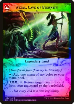 Journey to Eternity / Atzal, Cave of Eternity FOIL Rivals of Ixalan NM - Image 2