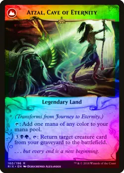 Journey to Eternity / Atzal, Cave of Eternity FOIL Rivals of Ixalan NM - Image 4
