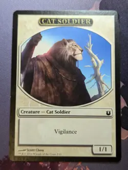 Token - Cat Soldier - MTG - BNG - Born of the Gods - Image 2
