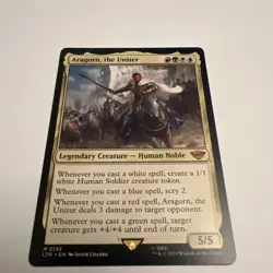 Aragorn, the Uniter Borderless Movie Poster MTG Lord of the Rings NM-M Condition - Image 2