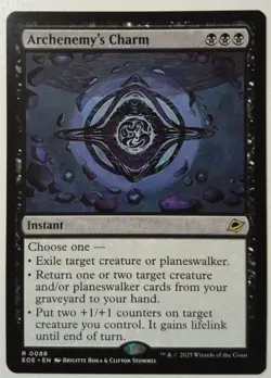 Archenemy's Charm *Rare* Magic MtG x1 Edge of Eternities - Image 1