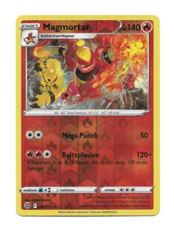 Magmortar Reverse Holo Rare - 020/172 - Brilliant Stars Pokemon Card - Image 1