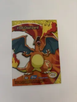 Pokemon  Topps Series 1 Tv Animation Charizard PC3 Clear Card Rare 2000🔥🔥 - Image 2