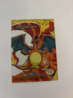 Pokemon  Topps Series 1 Tv Animation Charizard PC3 Clear Card Rare 2000🔥🔥 - Image 4