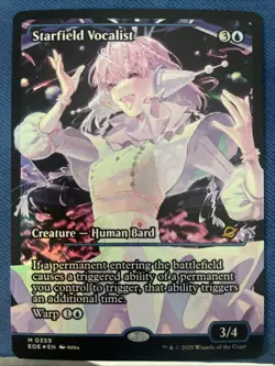 1x (359) Starfield Vocalist - FOIL - JAPAN SHOWCASE MTG Edge of Eternities NM Ma - Image 2