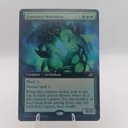 Famished Worldsire (Extended Art) 341 NM Foil MTG Edge of Eternities Magic - Image 1