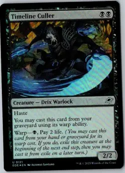 MTG, Edge of Eternities, NM Timeline Culler Foil - Image 1
