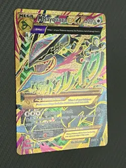 Pokemon 2015 M Rayquaza EX (Shiny Full Art) 98/98 XY-Ancient Origins Holo - Image 2