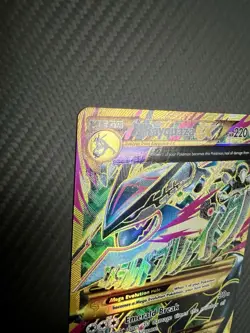 Pokemon 2015 M Rayquaza EX (Shiny Full Art) 98/98 XY-Ancient Origins Holo - Image 4