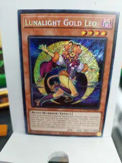Yugioh Lunalight Gold Leo DUAD-EN005 Secret Rare 1st Ed Near Mint - Image 1