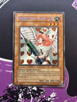 Yugioh Injection Fairy Lily LOD-100 Secret Rare Unlimited Legacy of Darkness NM - Image 1