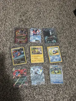 Rare Vintage & Modern Pokemon Lot 9 card lot- Promos, Megas - Image 1