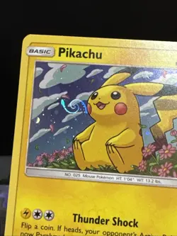 Pokemon Card Pikachu SM206 Sun & Moon Black Star Promo HD SWIRL Near Mint 1 - Image 4