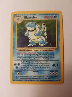Blastoise Holo 2/132 - Base Set Pokemon Card Near MINT 21 YRS OLD - Image 2