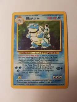 Blastoise Holo 2/132 - Base Set Pokemon Card Near MINT 21 YRS OLD - Image 5