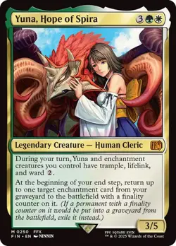 MAGIC FINAL FANTASY YUNA HOPE OF SPIRA M 250 MYTHIC RARE FIN FCA MTG TCG - Image 1