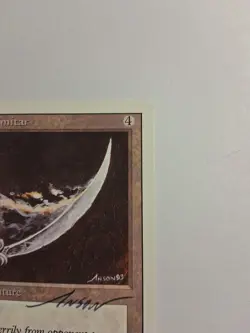 Magic The Gathering MTG Revised Edition "Dancing Scimitar" LP AUTOGRAPHED  - Image 4