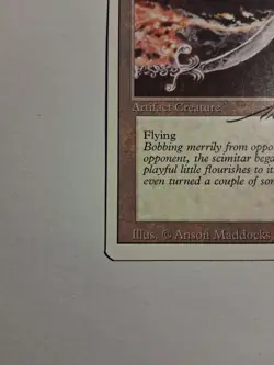 Magic The Gathering MTG Revised Edition "Dancing Scimitar" LP AUTOGRAPHED  - Image 6