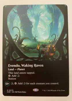 PRESALE EVENDO, WAKING HAVEN (279) (BORDERLESS) Edge Of Eternities EOE Magic MTG - Image 1