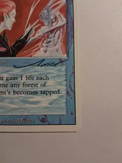 MTG Lifetap Revised Edition Regular Uncommon Autographed  - Image 5