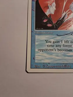 MTG Lifetap Revised Edition Regular Uncommon Autographed  - Image 6