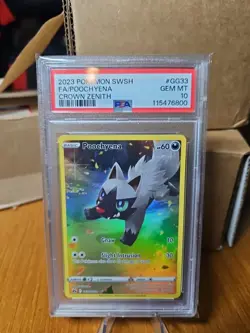 Pokemon PSA 10 GEM MT Poochyena GG33/GG70 Crown Zenith Holo FA 2023 S#4165 - Image 2
