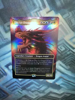 MTG Textured Foil The Ur-Dragon NM Unplayed Commander Masters - Image 1