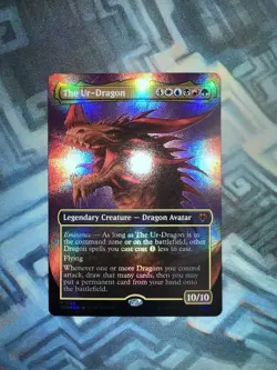 MTG Textured Foil The Ur-Dragon NM Unplayed Commander Masters - Image 4