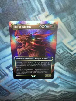 MTG Textured Foil The Ur-Dragon NM Unplayed Commander Masters - Image 5