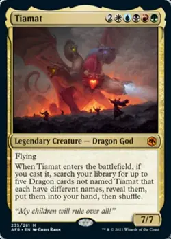 Tiamat - Adventures in the Forgotten Realms #235/281 MTG Magic The Gathering - Image 1