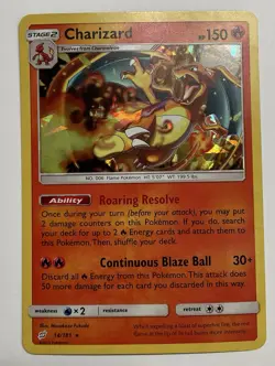 Charizard (SM Team Up) 014/181 Holo 2019 Pokemon TCG Card Near Mint + Token - Image 4