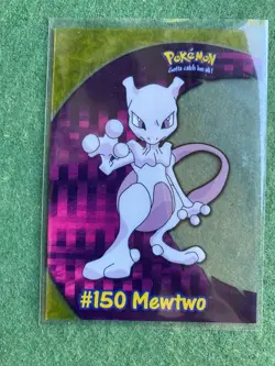 Pokemon Mewtwo Clear Card PC5 Blue Logo Topps Pokemon Card LP - Image 4