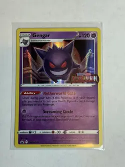 Pokemon Card TCG - Gengar SWSH241 Lost Origin Prerelease Promo Near Mint - Image 2