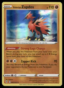 Prize Pack Series Cards #082/203 Galarian Zapdos - Image 3