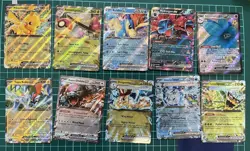 Pokémon Mixed EX Card Lot Pikachu Hydreigon Dragonite Glimmora Kaldeo Tape Koko - Image 1