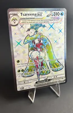 Tsareena EX Pokémon Card - Holo Rare Promo 220/182 POKEMON TCG [LP] - Image 7