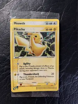 2003 SEALED 2 Card lot Pikachu 12 & Meowth 13 HOLO BlackStar Rare POKEMON Promos - Image 5