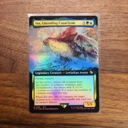 MTG Final Fantasy Sin Unending Cataclysm Extended Art Foil 0185 - Image 1