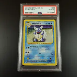 PSA 10 Wartortle 002/034 Classic Collection English Holo Graded Pokemon Card - Image 1