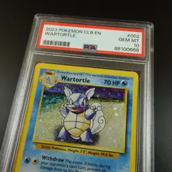PSA 10 Wartortle 002/034 Classic Collection English Holo Graded Pokemon Card - Image 2