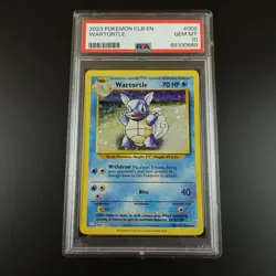 PSA 10 Wartortle 002/034 Classic Collection English Holo Graded Pokemon Card - Image 4