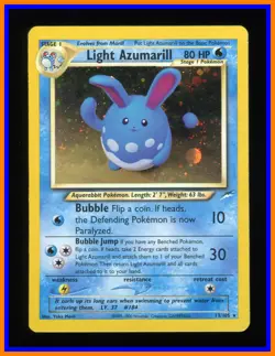 Light Azumarill - 13/105 - Neo Destiny - Holo Rare - Pokemon Card - Image 5