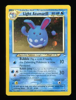 Light Azumarill - 13/105 - Neo Destiny - Holo Rare - Pokemon Card - Image 7