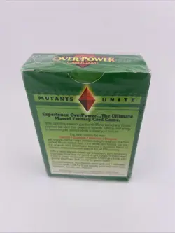 1995 MARVEL OVERPOWER CARD GAME MUTANTS UNITE 55 Playing CARD DECK NEW SEALED - Image 2