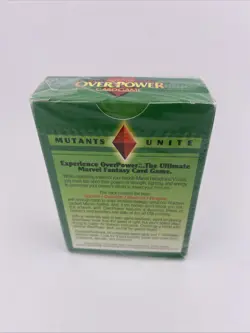 1995 MARVEL OVERPOWER CARD GAME MUTANTS UNITE 55 Playing CARD DECK NEW SEALED - Image 5