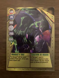 BAKUGAN Battle Brawlers Gundalian "DHARAK'S TURF" Metal Card 11/48c - Image 1