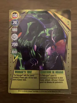BAKUGAN Battle Brawlers Gundalian "DHARAK'S TURF" Metal Card 11/48c - Image 4