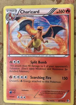 Pokémon TCG Charizard Holo Rare Card 20/149 Boundaries Crossed - Image 6