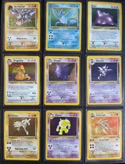 Pokemon Card WoTC  Complete Fossil Master Set Holo 62/62 MINT - LP - Image 2