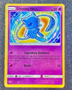 Shining Mew 40/73 Shining Legends Holo Moderately Played Pokemon Card - Image 8